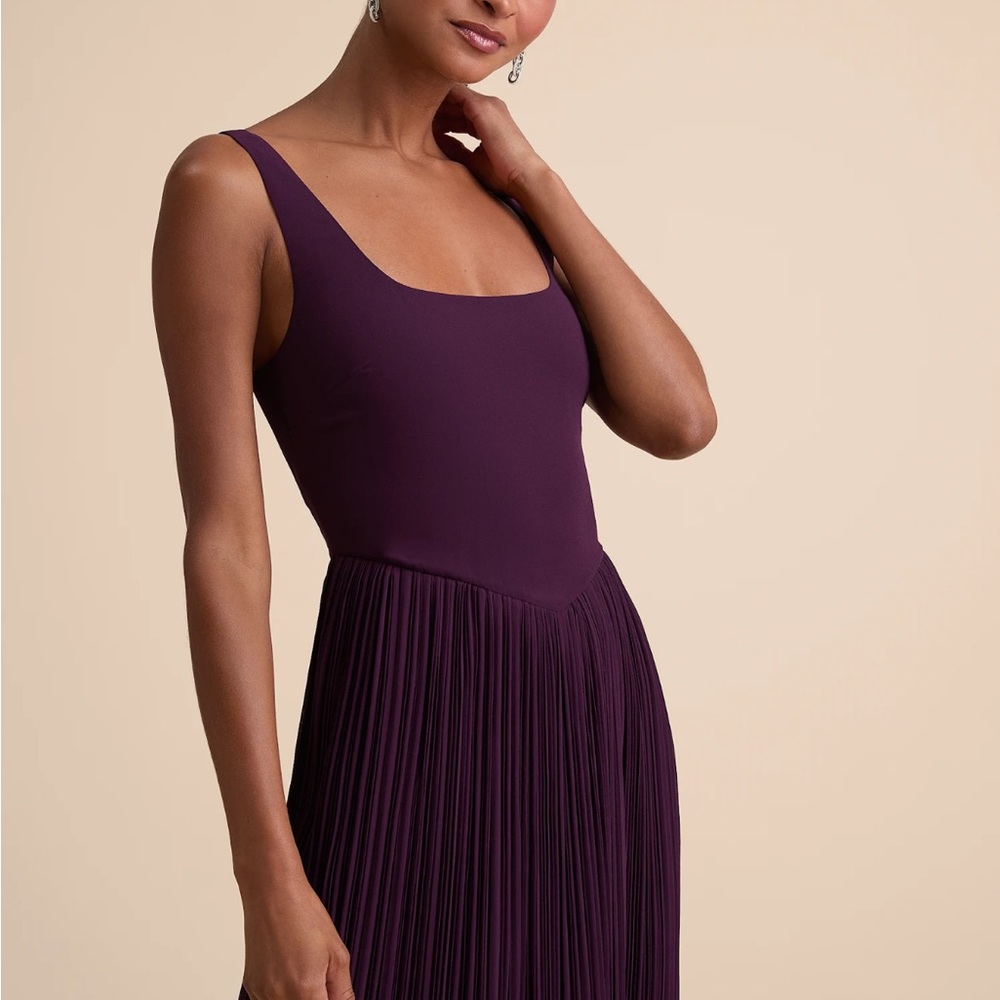 Lulu's Deep Purple Maxi Dress